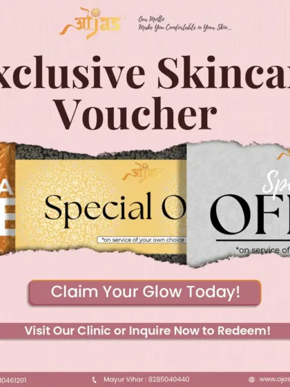 Claim your glow today with our exclusive skincare vouchers. Visit our clinic or inquire now to redeem your special offer on a service of your choice.