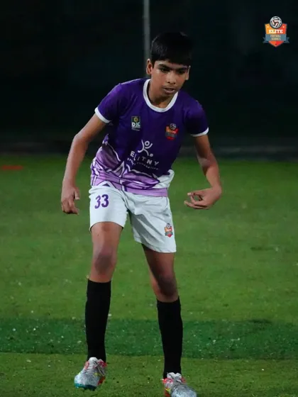 A player working on his agility and balance. We focus on all-round athletic development.