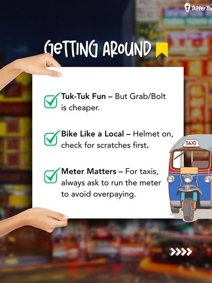 Getting around Thailand is an adventure in itself. This handy guide gives you the lowdown on everything from fun Tuk-Tuk rides to renting a bike like a local and making sure your taxi uses the meter.