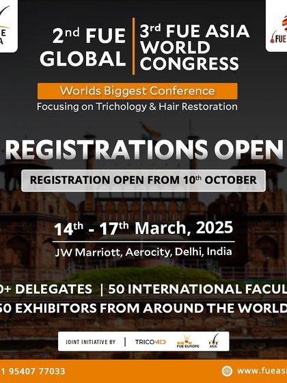 Another registration announcement for the upcoming World Congress in New Delhi.