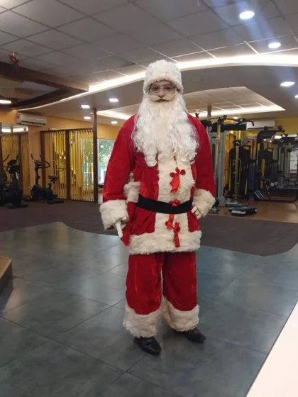 Another one of my Santa Claus entertainers, available for hire for Christmas parties at home, in societies, or at corporate events.