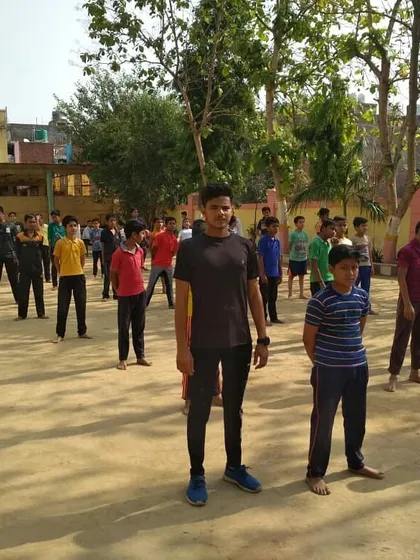 Our instructors leading a self-defense session for school students. We teach practical tips and tricks to help them stay safe.