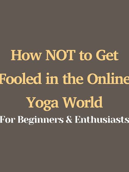 The online yoga world can be confusing. It is easy to be drawn to what looks good rather than what is good for you. This series offers guidance on how not to get fooled. Remember: inspiration is not instruction, your body is not their body, and social media is not a substitute for a real asana teacher. Follow qualified teachers, not just influencers.