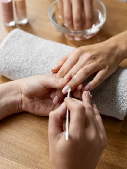Healthy nails start with proper care. Our manicures include gentle cuticle work to ensure your nails are clean, neat, and ready for polish.