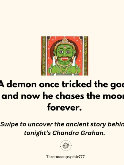 A demon once tricked the gods and now chases the moon forever. This post introduces the ancient story behind the Chandra Grahan, or lunar eclipse, caused by the shadow planet Rahu.