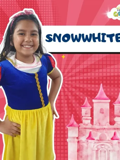 A fairy tale comes to life! This smiling girl looks picture-perfect dressed as Snow White. My Character Closet includes beautiful princess dresses for those who dream of royalty.