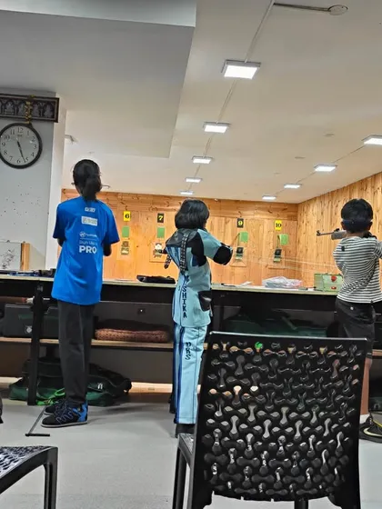 Young athletes learning the fundamentals of both rifle and pistol shooting. My youth programs are designed to be accessible and safe, using .177 caliber air guns that are easy for kids to handle confidently under expert guidance.