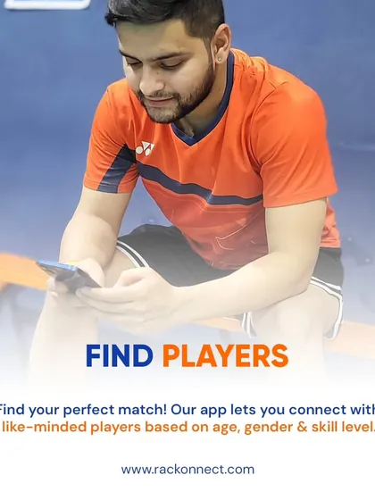 One of our app's key features is 'Find Players'. Our platform helps you connect with like-minded players in your area based on skill level, age, and availability, so you never have to play alone.