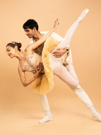 A stunning pas de deux from the ballet 'Don Quixote.' This performance by our director Dharna and her partner showcases the highest level of artistry, technique, and storytelling.