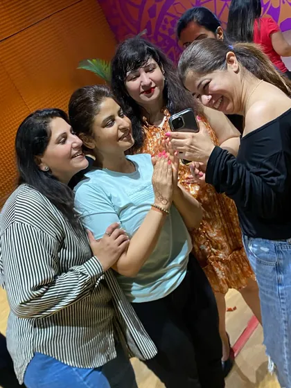 Capturing a happy moment. Our members love taking selfies and photos to remember the fun times.
