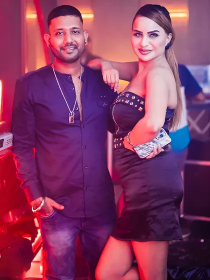 A picture with DJ Zuby. It's always a pleasure to meet and share the stage with talented artists.