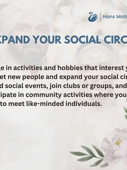 To meet like minded individuals, it is helpful to expand your social circle. Engage in hobbies and activities that interest you to meet new people.