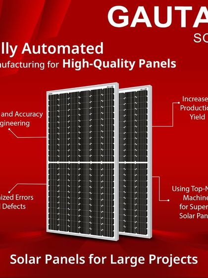 Our fully automated manufacturing process guarantees high-quality panels with precision and accuracy. By using top-notch machines and minimizing defects, we increase production yield and deliver superior solar panels for large projects.