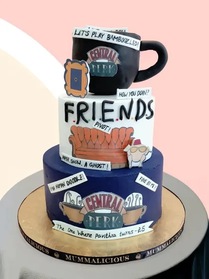 Could this cake BE any more perfect for a F.R.I.E.N.D.S fan? We recreated the Central Perk vibe with iconic quotes and symbols, proving that we can turn any theme, no matter how detailed, into an edible masterpiece for your party.