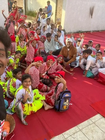 Capturing the energy and excitement with the amazing students of Gurukul English School after their annual day performance. Working with large groups of enthusiastic kids is chaotic and fun, and I love every minute of it.
