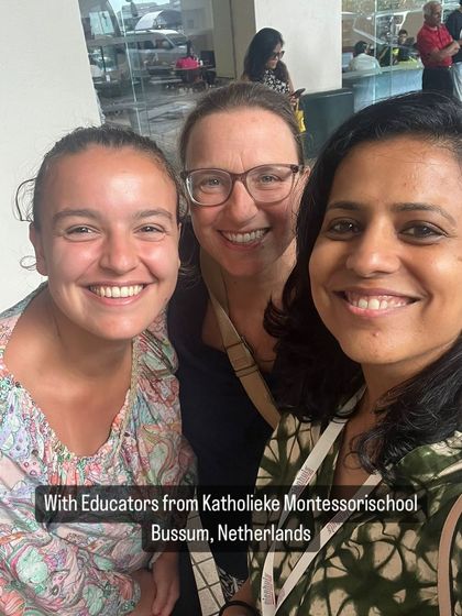 Our faculty with educators from Katholieke Montessorischool Bussum in the Netherlands, sharing experiences and building global connections.