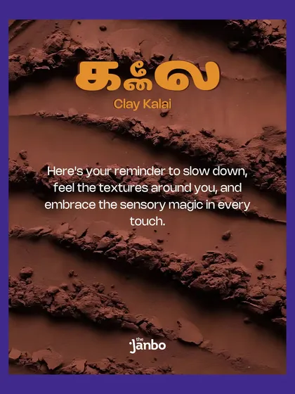 Another flyer for our 'Clay Kalai' workshop, inviting you to feel the textures and embrace the sensory experience.
