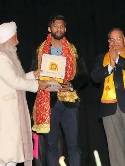 Receiving an Award of Honour at my old school's annual day function. It was a full-circle moment to be recognized as a guest in the place where my journey began.