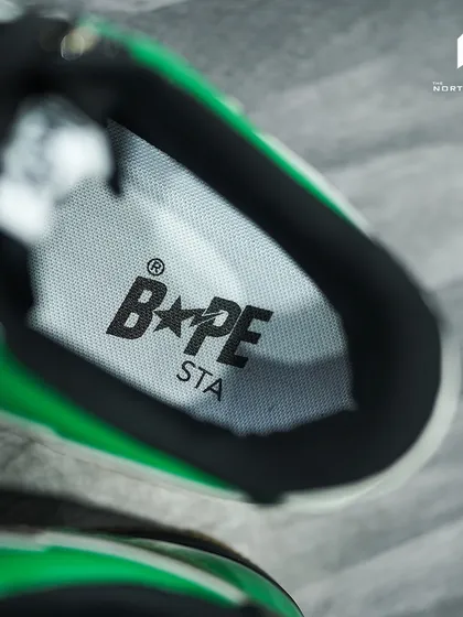 A look inside at the printed insole of the Bapesta Dubai 3rd Anniversary edition.