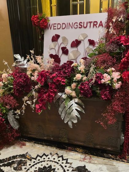 The stunning floral installation at the entrance of the WeddingSutra awards night. We were thrilled to be part of an event that celebrates the best talent in the wedding industry.