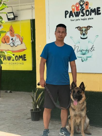 Another shot of our respected CISF client and his happy dog. It's a privilege to serve those who serve our country.