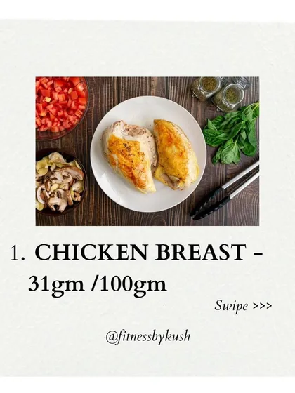 Here is a list of 8 great foods to help you hit your protein goals. Protein is crucial for fat loss because it keeps you full and preserves muscle. Options include chicken breast, paneer, tofu, Greek yogurt, fish, soya chunks, tempeh, and milk.