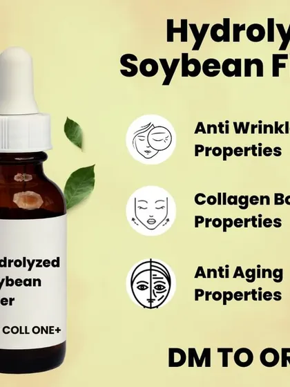 Target signs of aging with our Hydrolyzed Soybean Fiber, also known as PRO COLL ONE+. This powerful active ingredient is designed to boost collagen and reduce the appearance of wrinkles, making it a perfect addition to your DIY anti-aging serums and creams.