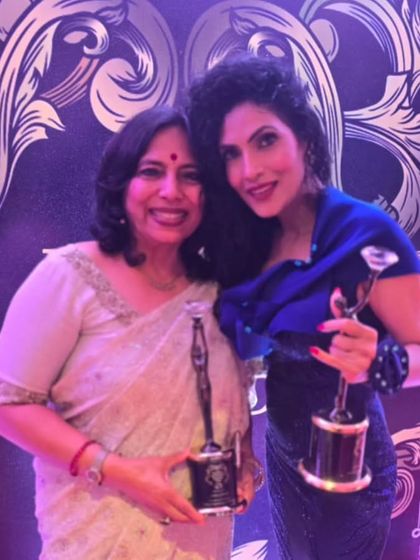 With a fellow awardee at the Mumbai Achievers Awards. It is always inspiring to meet and celebrate with accomplished individuals from different fields.