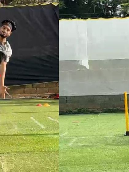 From a collapsed stride to a strong and upright one. This transformation allowed the leg spinner to transfer his weight effectively and finish his action with power and alignment.