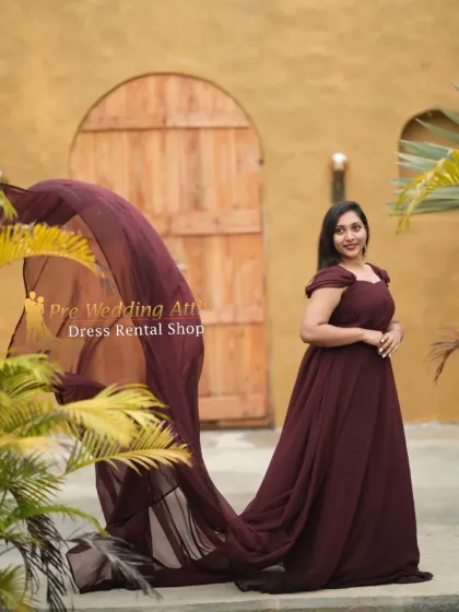 Pre Wedding Attire - Pre-Wedding Outfit Rental Dramatic Flying & Trail Gowns photo 7