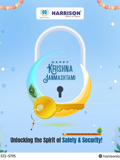This Janmashtami, I'm unlocking the spirit of safety and security. Just as Lord Krishna brought protection, my locks ensure your home remains a serene and secure sanctuary for your family.