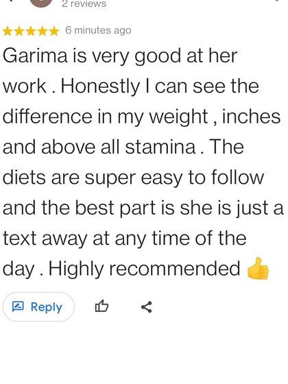 This review highlights the key benefits clients experience: visible results in weight and inches, increased stamina, and constant support. I make sure I am just a text away for any questions.