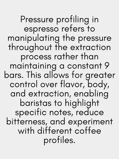 We teach advanced espresso techniques like pressure profiling. Manipulating pressure during extraction gives baristas ultimate control over flavor, body, and sweetness.