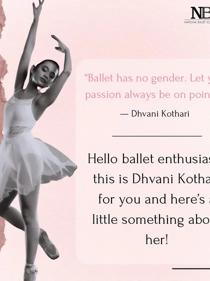 "Ballet has no gender. Let your passion always be on point-e!" This is my core belief and the guiding principle of our school.