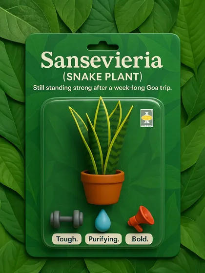 This is for all the busy plant parents. The Sansevieria, or Snake Plant, is a true collectible that stands strong even if you forget to water it. It's tough, air-purifying, and effortlessly cool.