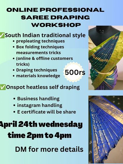 This workshop included onspot heatless self-draping and business and Instagram handling tips.