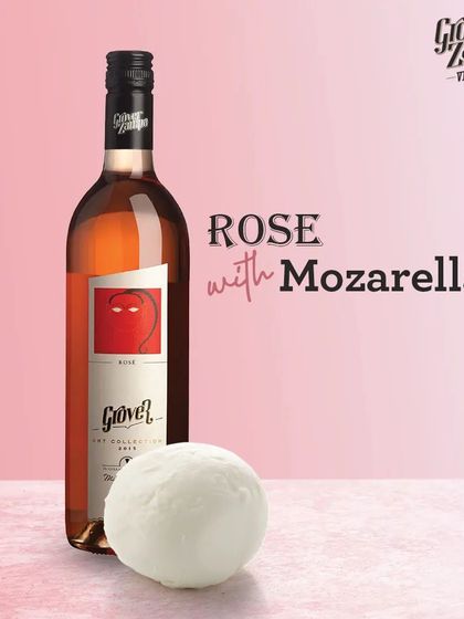 The light, fresh character of Mozzarella cheese pairs wonderfully with a crisp, dry Rosé from our Art Collection. It's a refreshing combination, perfect for a light meal or appetizer.