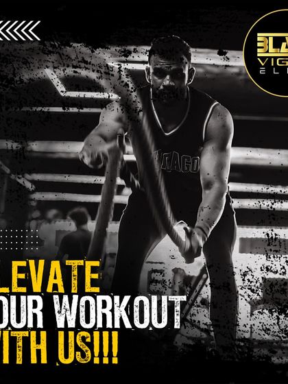 Our gym is your launchpad to a whole new you. This image of a member using battle ropes captures the intensity that elevates your workout.