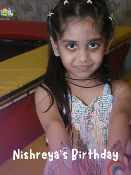 Nishreya's birthday was a blast, complete with cool face paint and lots of play time.