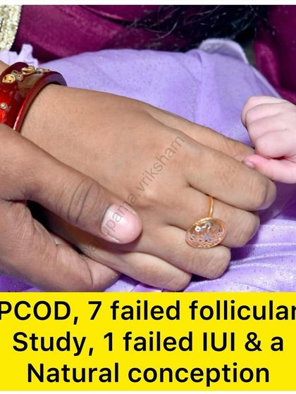 After 7 failed follicular studies and a failed IUI due to PCOD, this student was feeling hopeless. My classes helped her break the cycle of stress and she conceived naturally.