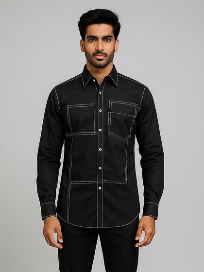 A duplicate medium shot, ideal for showcasing the shirt's primary features on a product page or in a digital catalog.