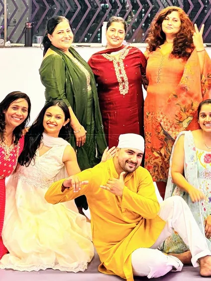 A happy group photo from our Janmashtami special class. The smiles say it all.