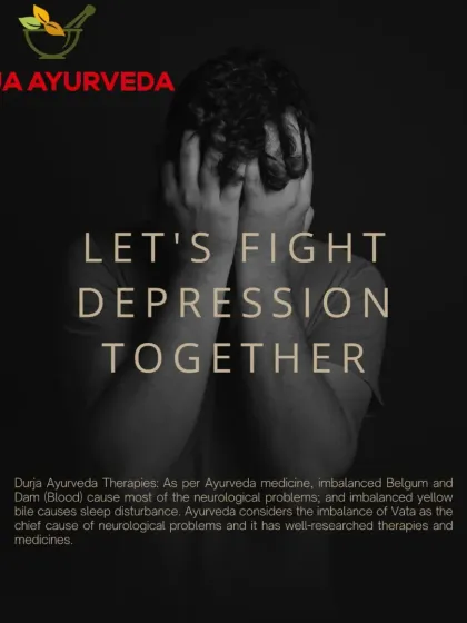 Depression is a serious condition that we address with compassion and holistic care. Our therapies focus on balancing the body's energies (doshas) to restore mental and emotional well being.