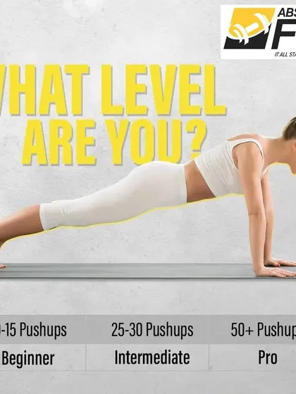 What's your push-up level? Every push-up you do pushes you to a greater level of strength. We use simple benchmarks like this to help you track your progress and stay motivated.
