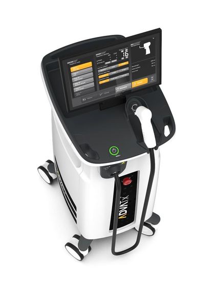 The AdvaTx laser system. Its sleek, modern design houses powerful dual-wavelength technology, making it one of the most versatile and effective lasers in aesthetic dermatology today.