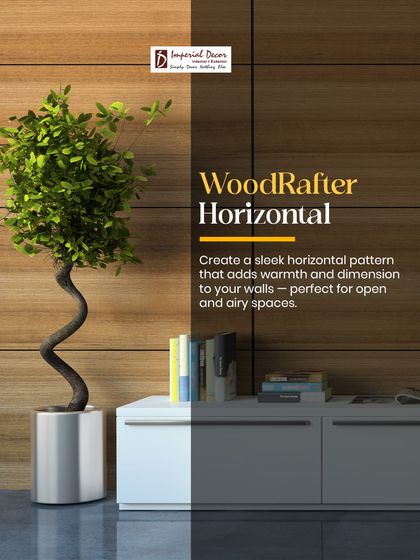 For open and airy spaces, I often recommend a horizontal woodrafter pattern. This design adds warmth and dimension to the walls, creating a sleek and modern look that complements a minimalist aesthetic.