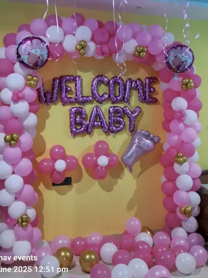 Raghav Events - Baby Celebration Decoration Welcome Home for Baby Girls photo 8