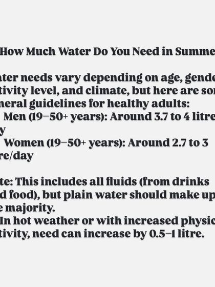 Staying hydrated is crucial, especially in the summer. This series explains why it's important, how much water you need, and simple tips to help you drink more water throughout the day.