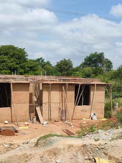More scenes from our construction sites. These images document the journey of building, from laying rebar and curing concrete to the meticulous work of masonry, all part of bringing a sustainable home to life.