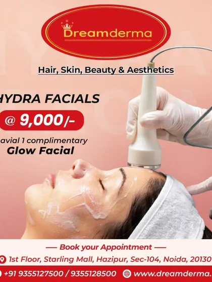 Get a fantastic deal on our most popular facial. This offer includes 3 HydraFacials for Rs 9,000 and a complimentary Glow Facial, giving you incredible value and consistently radiant skin.